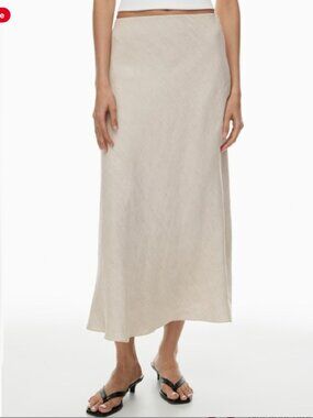 Aritzia Babaton Slip Midi Skirt - Birch Bouleau